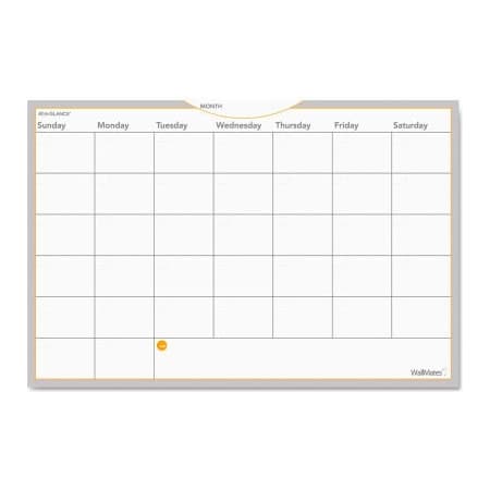 At-A-Glance AT-A-GLANCE WallMates Self-Adhesive Dry Erase Monthly Planning Surface, 36 x 24 AW602028
